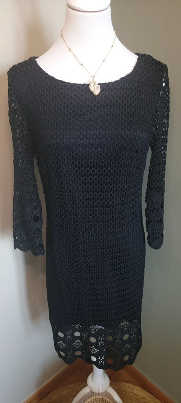 Jolie robe noir Lulu Love en dentelle Taille S - photo numéro 4