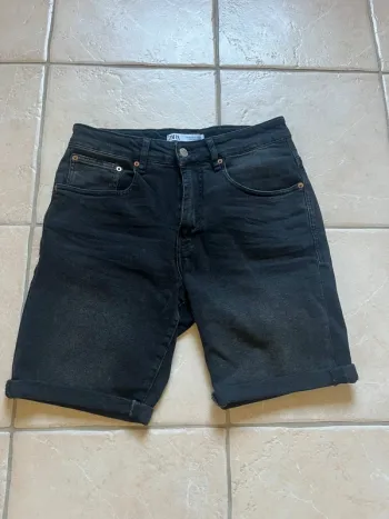 Short en jean Zara homme