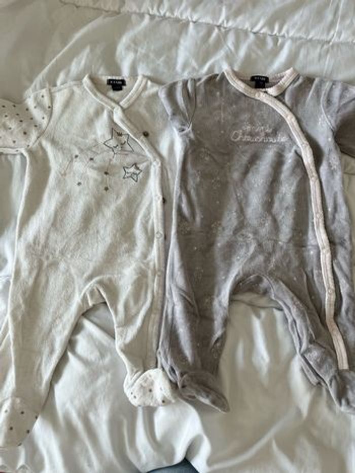 Pyjamas velours 3 mois