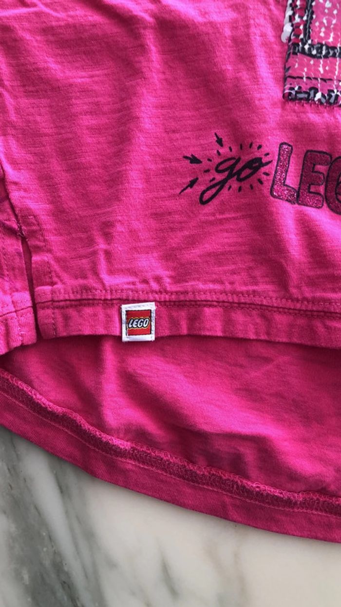 Teeshirt desigual 3-4 ans rose lego - photo numéro 5