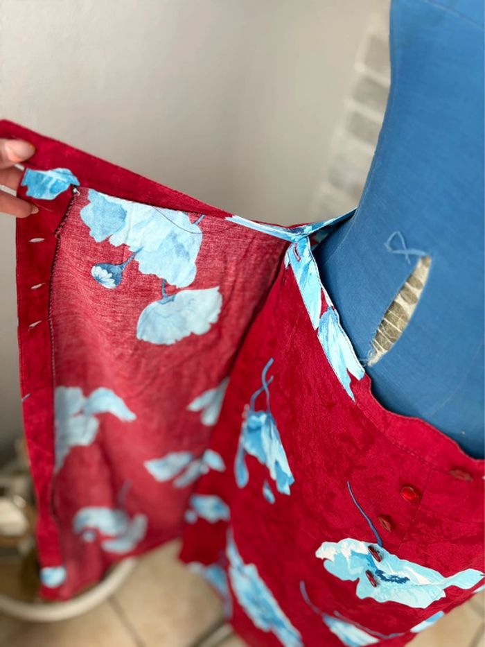 Jupe fleuri Tahiti - fluide - taille 36/38 - en très bon état 100% viscose - photo numéro 4