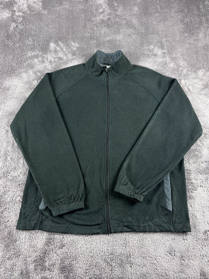 Veste Polaire Starter Zippée – Noir & Gris Anthracite – Taille L
