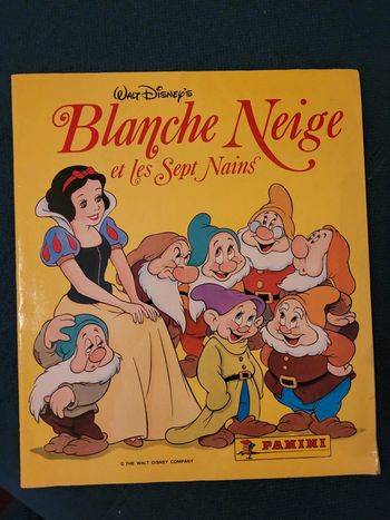 RARE Album Panini complet Blanche Neige Walt Disney  stickers autocollants collection