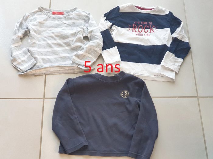3 t-shirts manche longue 5 ans n°1