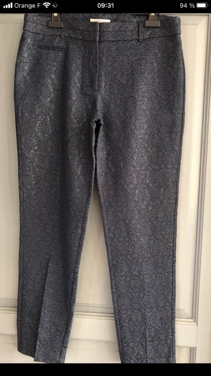 Pantalon reflets argentés