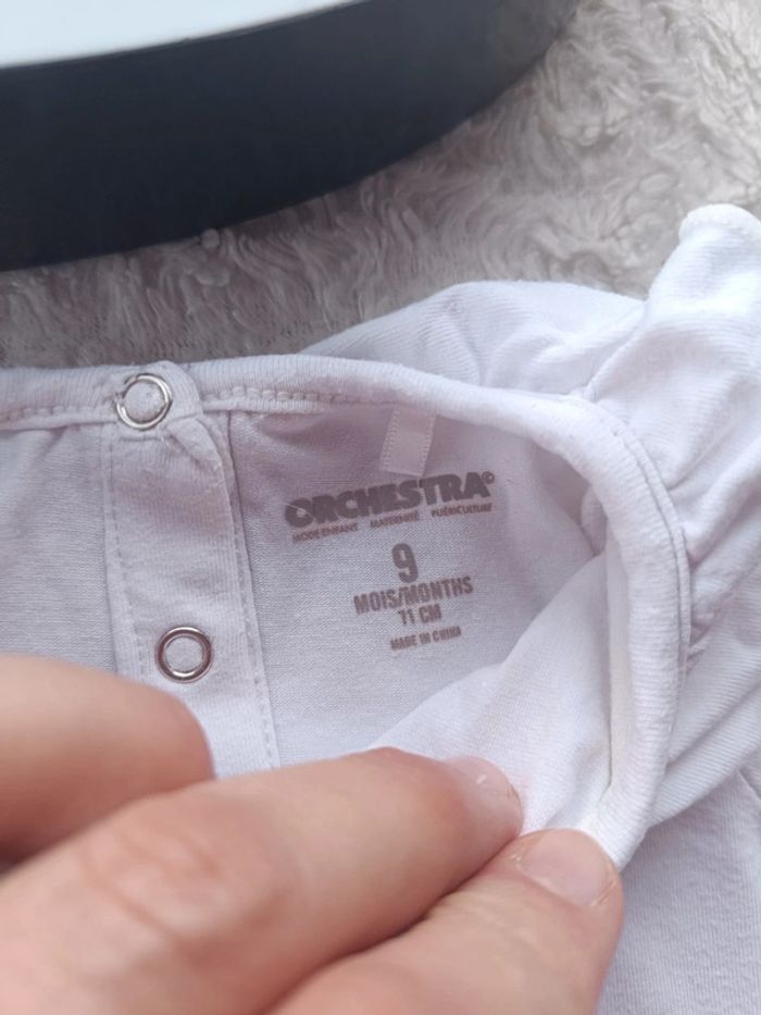 Ensemble (tunique manches longues+legging) Fille 9 moisi lapin Orchestra - photo numéro 6