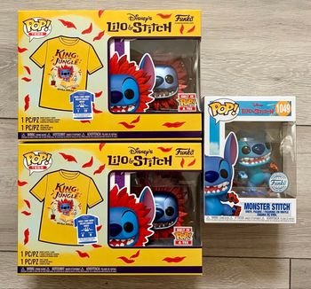 Lot de 3 Figurines Funko Pop Disney Stitch 