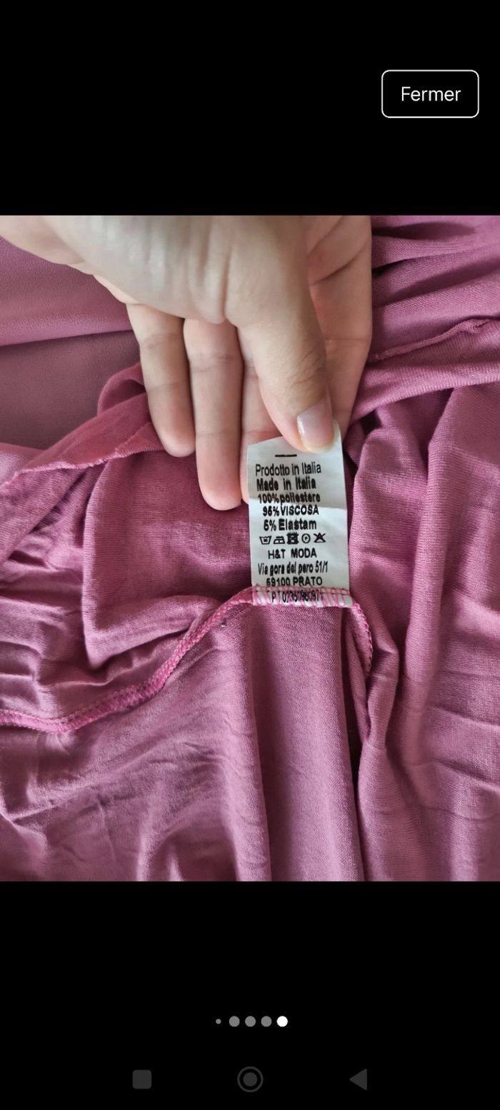 Robe vieux rose - M/L - photo numéro 8