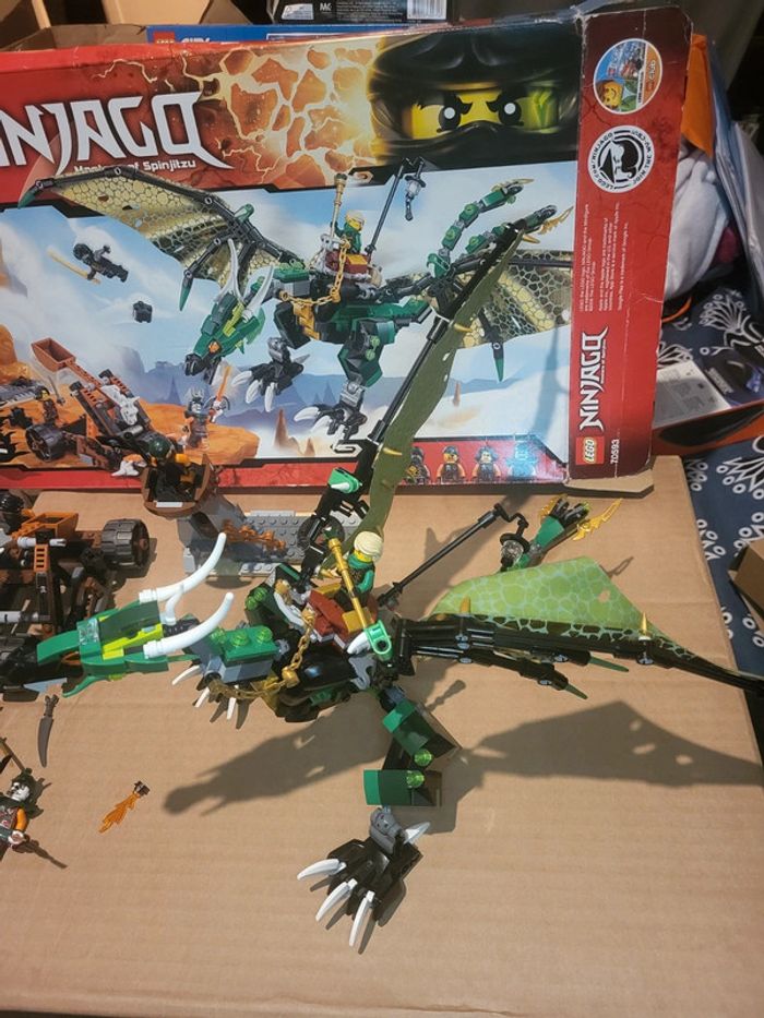 Lego Dragon vert Ninjago avec ses minifigurines - photo numéro 5
