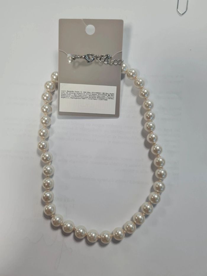 Collier de perles ras de cou 🤍 - photo numéro 2