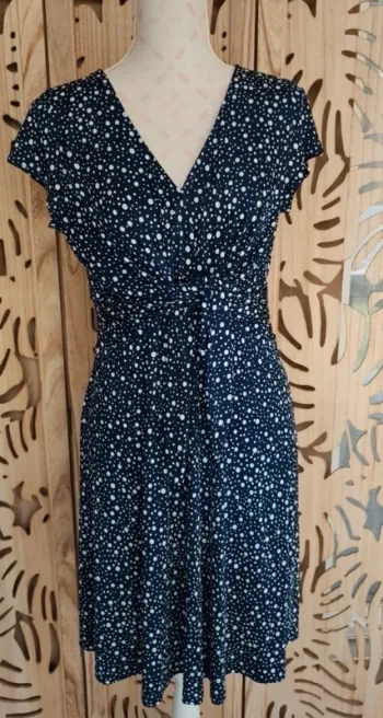Robe imprimée pois Armand Thiery