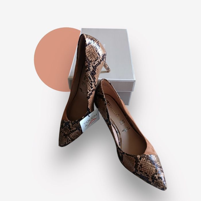 Escarpins Tamaris effet python – Neufs avec boîte