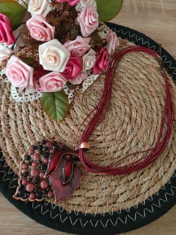 🎀Collier bordeaux🎀