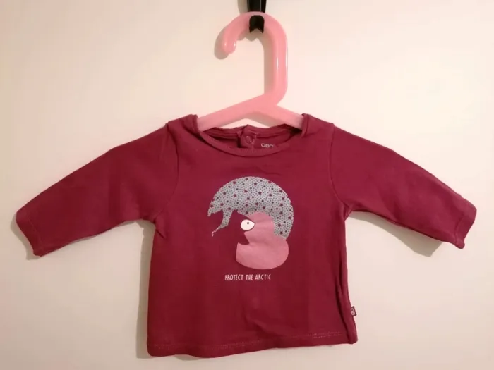 Lot tee-shirt 3 mois obaïbi et in extenso - photo numéro 2