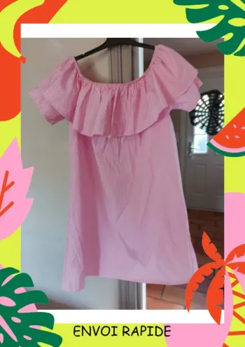 Robe courte rayé , tunique