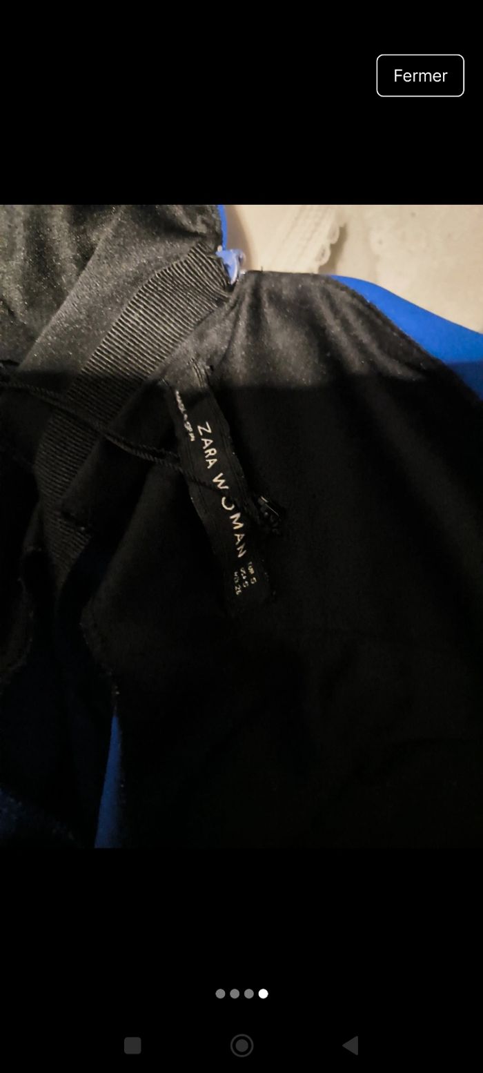 Robe sans manche bleu électrique 
Marque Zara. Taille S - photo numéro 4