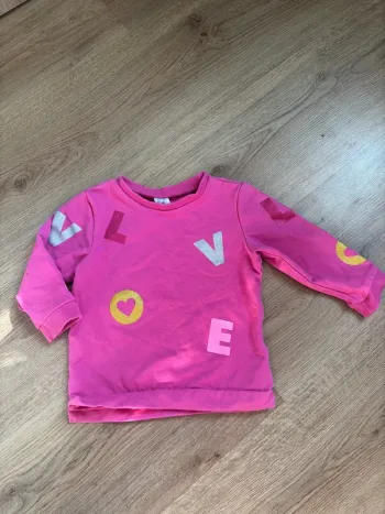 Pull rose U tout petits