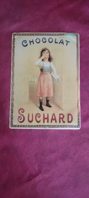 Plaque publicitaire chocolat suchard