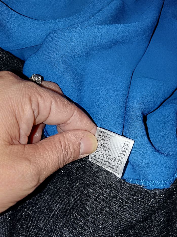 Gilet original gris bleu - photo numéro 6