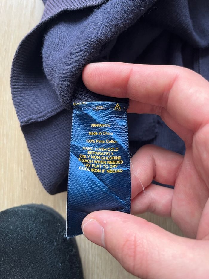Cardigan Ralph Lauren bleu marine taille S - très bon état - photo numéro 6