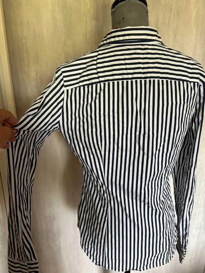 Chemise bleu et blanc - photo numéro 5