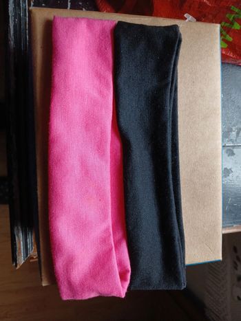 Bandeaux noir/rose
