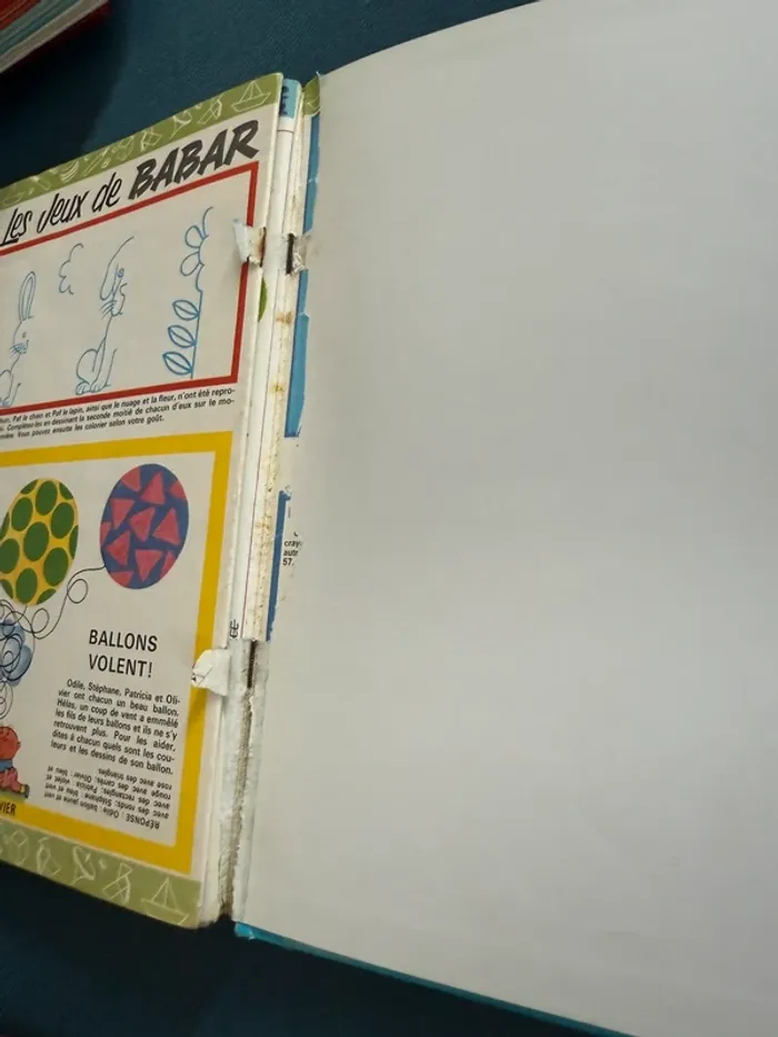 Recueil livre album ancien vintage Le Journal de Babar N1 numéro 1 bleu magazine - photo numéro 20