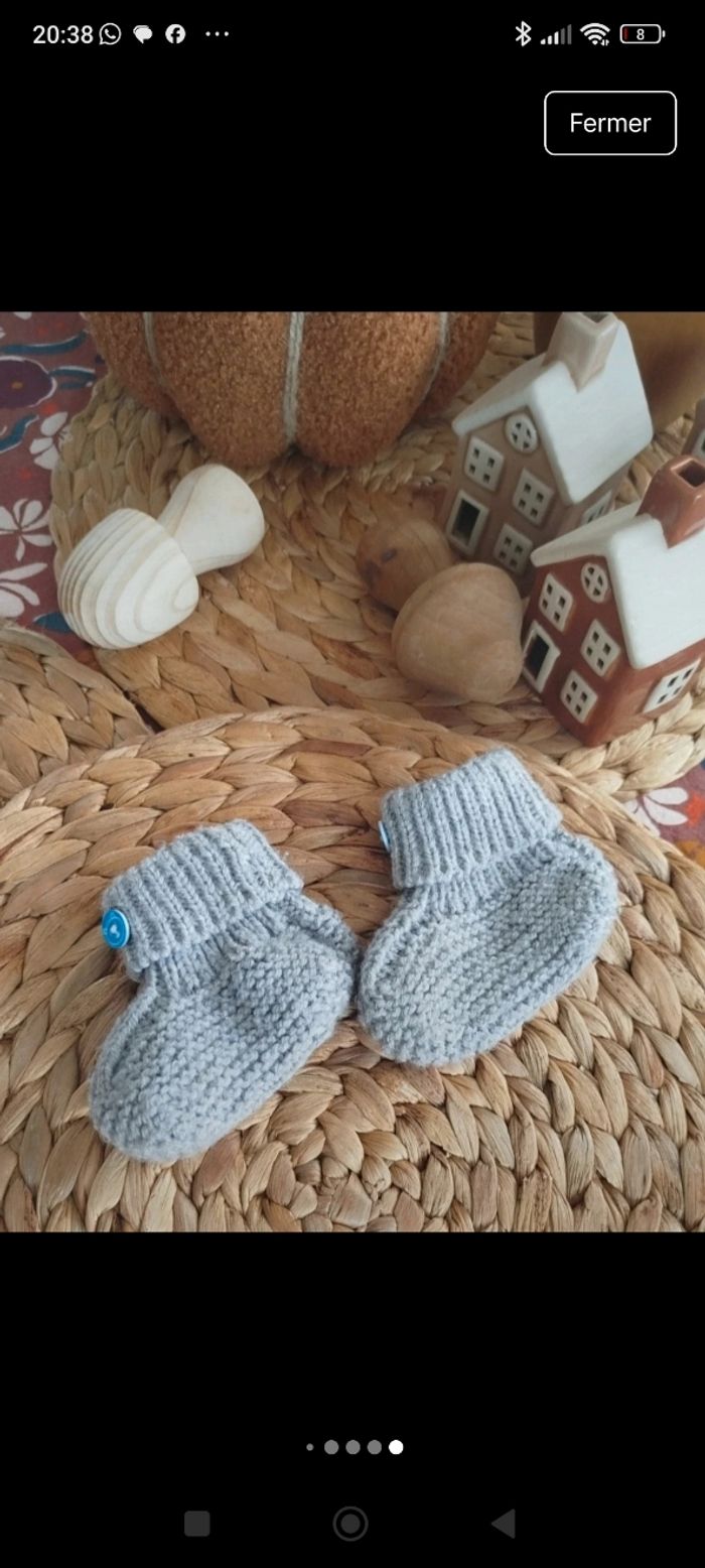 Lot chaussons et bonnet - photo numéro 7