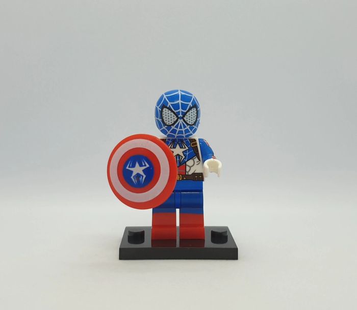 🕸 Figurine Marvel - Spider-Man Captain America - (Style Lego) 🕸