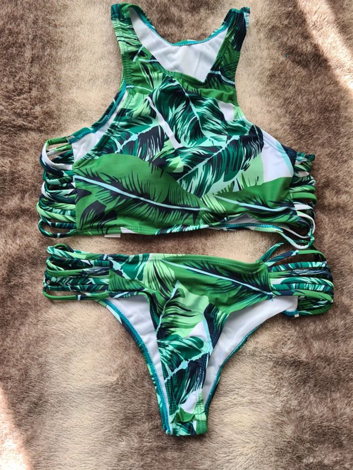 Bikini 2 pièces tropical