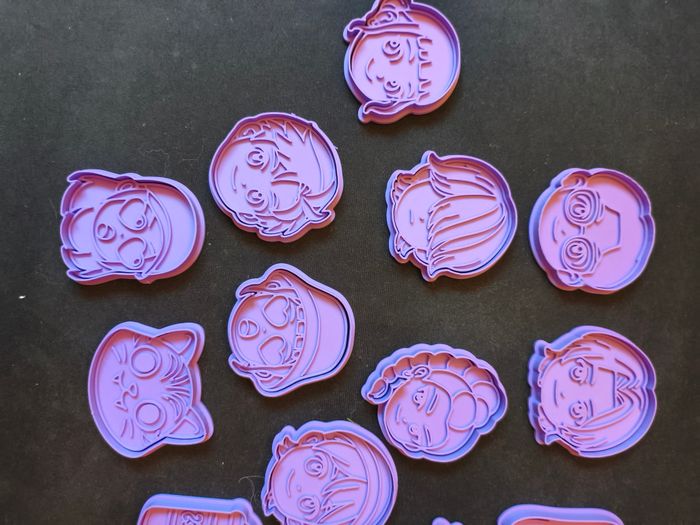 lot 13 emporte-pièces cookie cutters anime kpop demon hunters netflix impression 3d - photo numéro 2