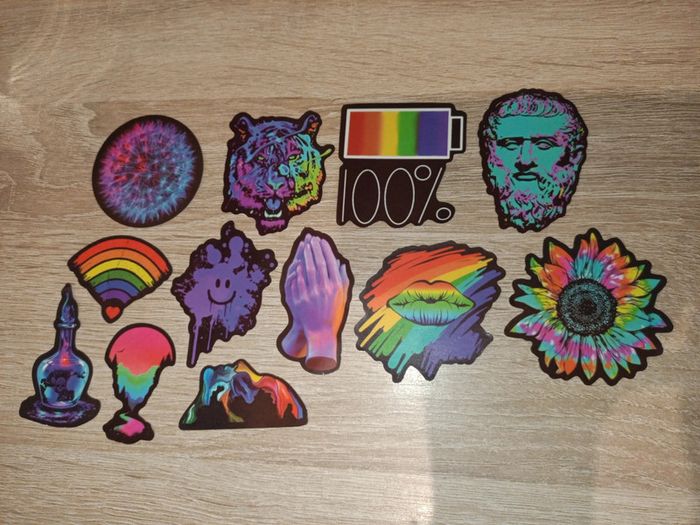 12 stickers stylés