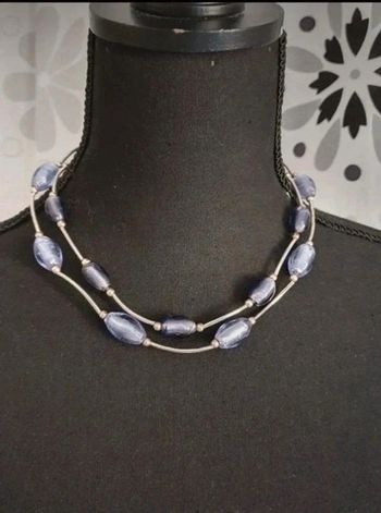 Collier violet double rang
