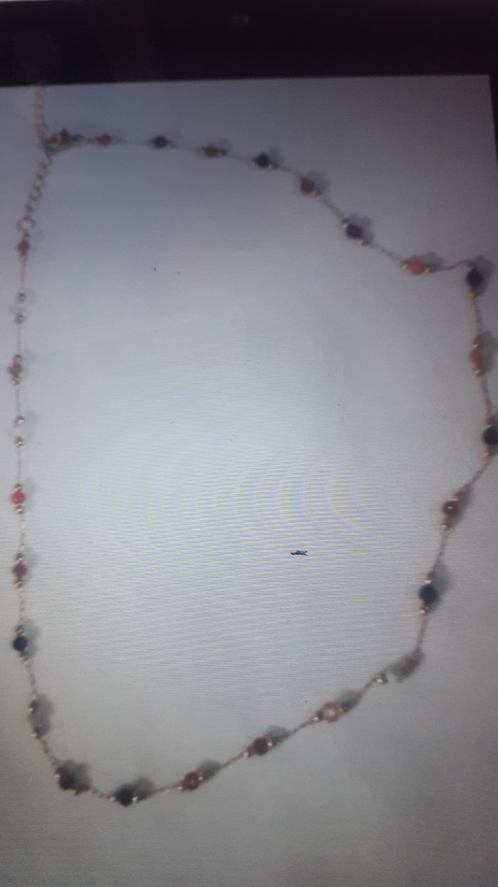 Collier acier inoxydable +bracelet  perles naturelles