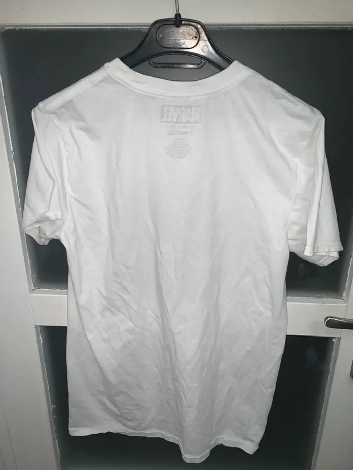 T-shirt blanc Deadpool logo vintage Marvel - photo numéro 5