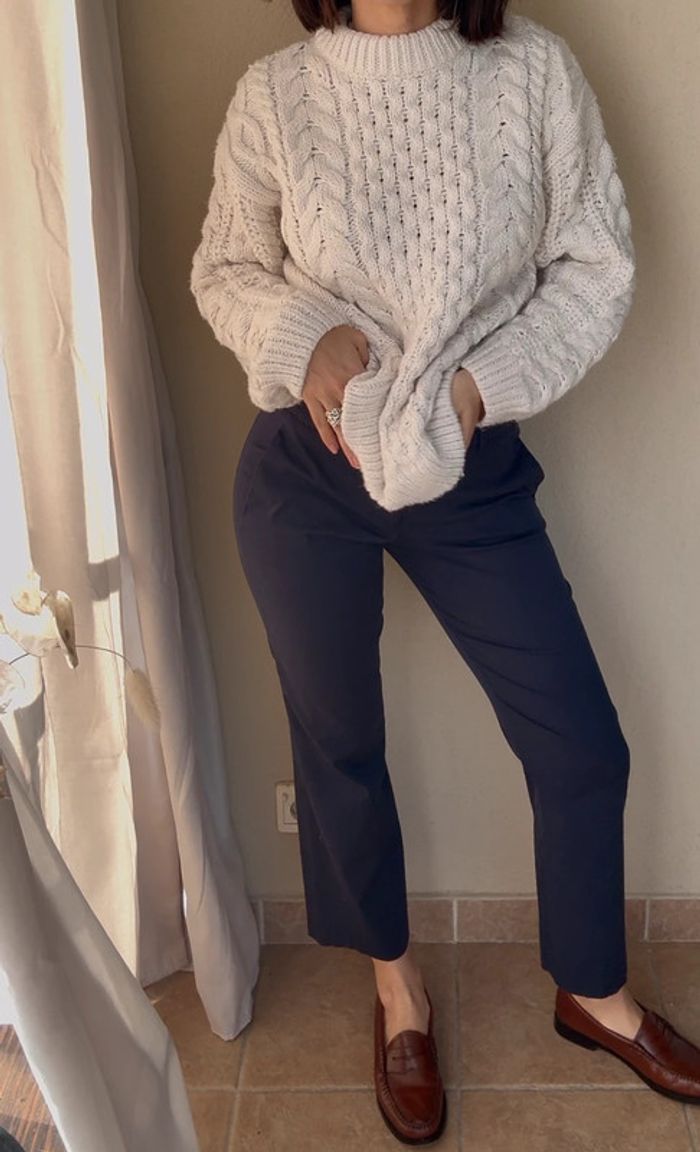 Chino bleu rayé taille 38 - Hugo de Hugo Boss - bon état - photo numéro 3