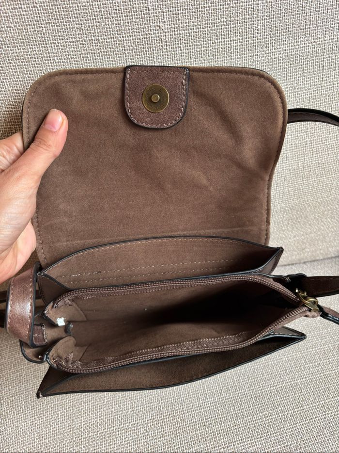 petit sac à main marron - photo numéro 3