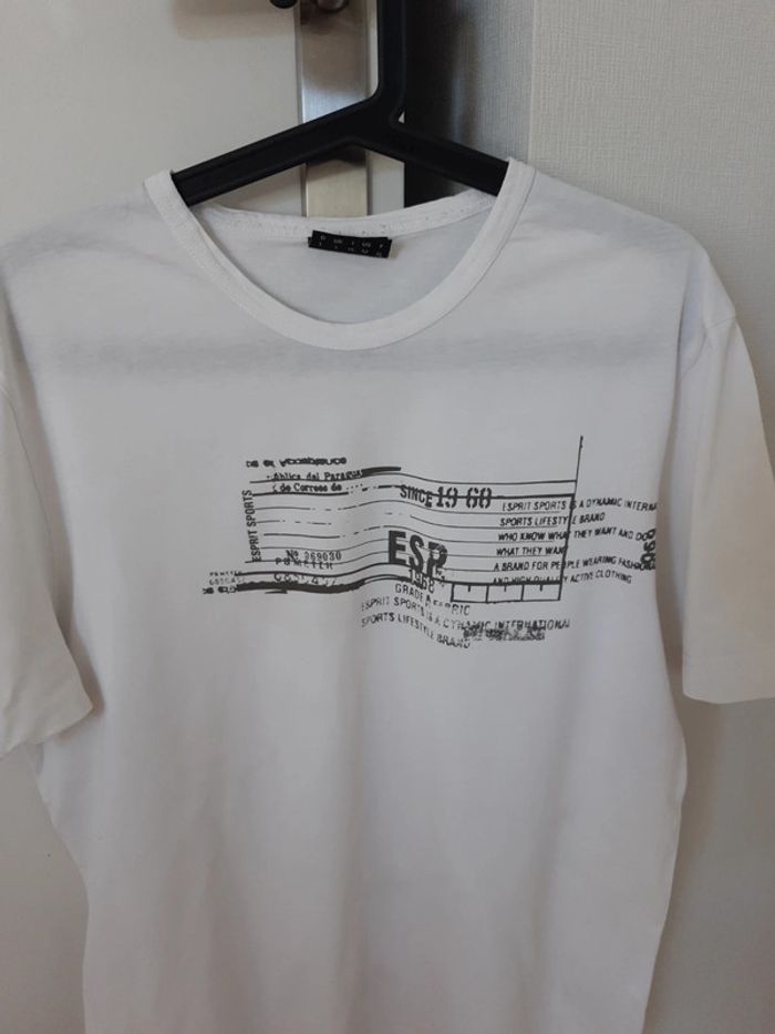 Tee-shirt blanc Esprit taille L/XL TBE - photo numéro 2