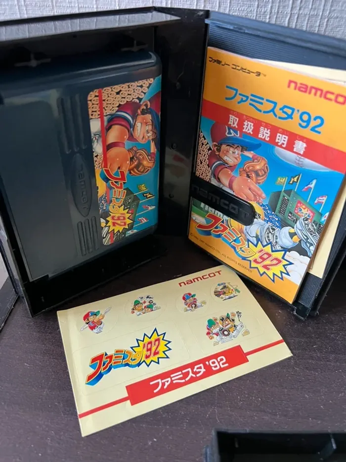 🎮 Lot jeux Famicom Namcot Famista 91 / 92 / Family Stadium – complet - photo numéro 5