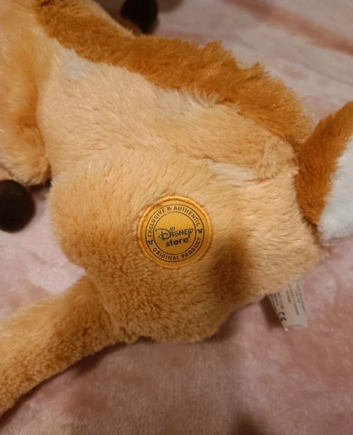 Grande peluche Disney Bambi, copain de Panpan - photo numéro 3