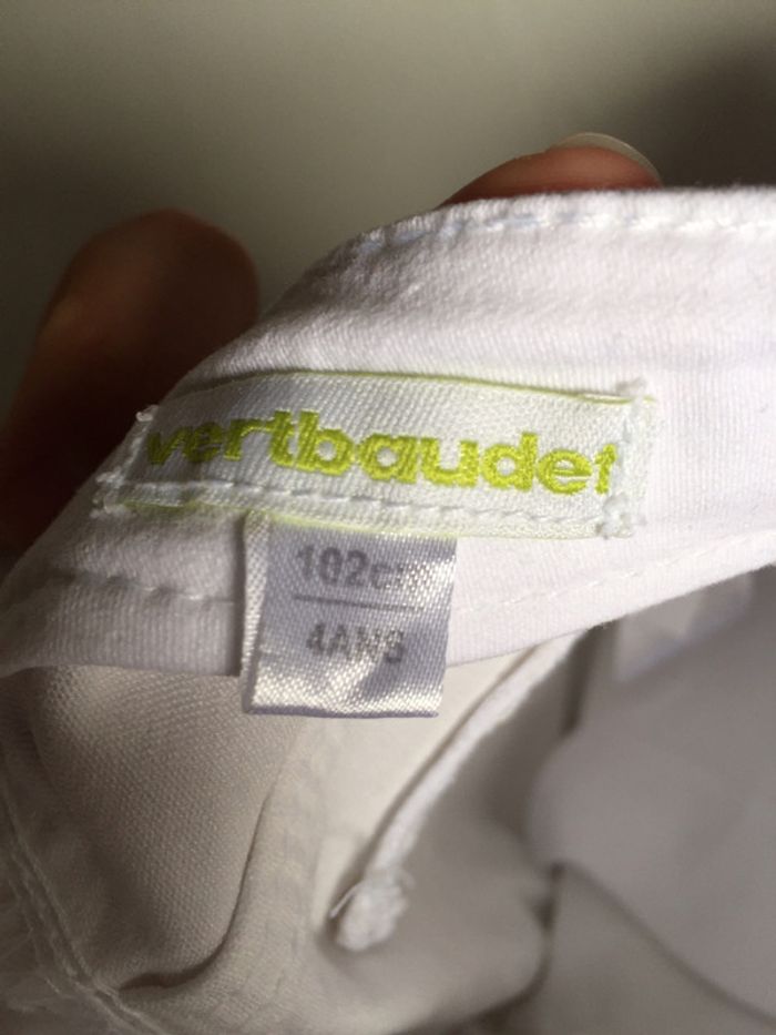 Pantacourt blanc verbaudet - photo numéro 3