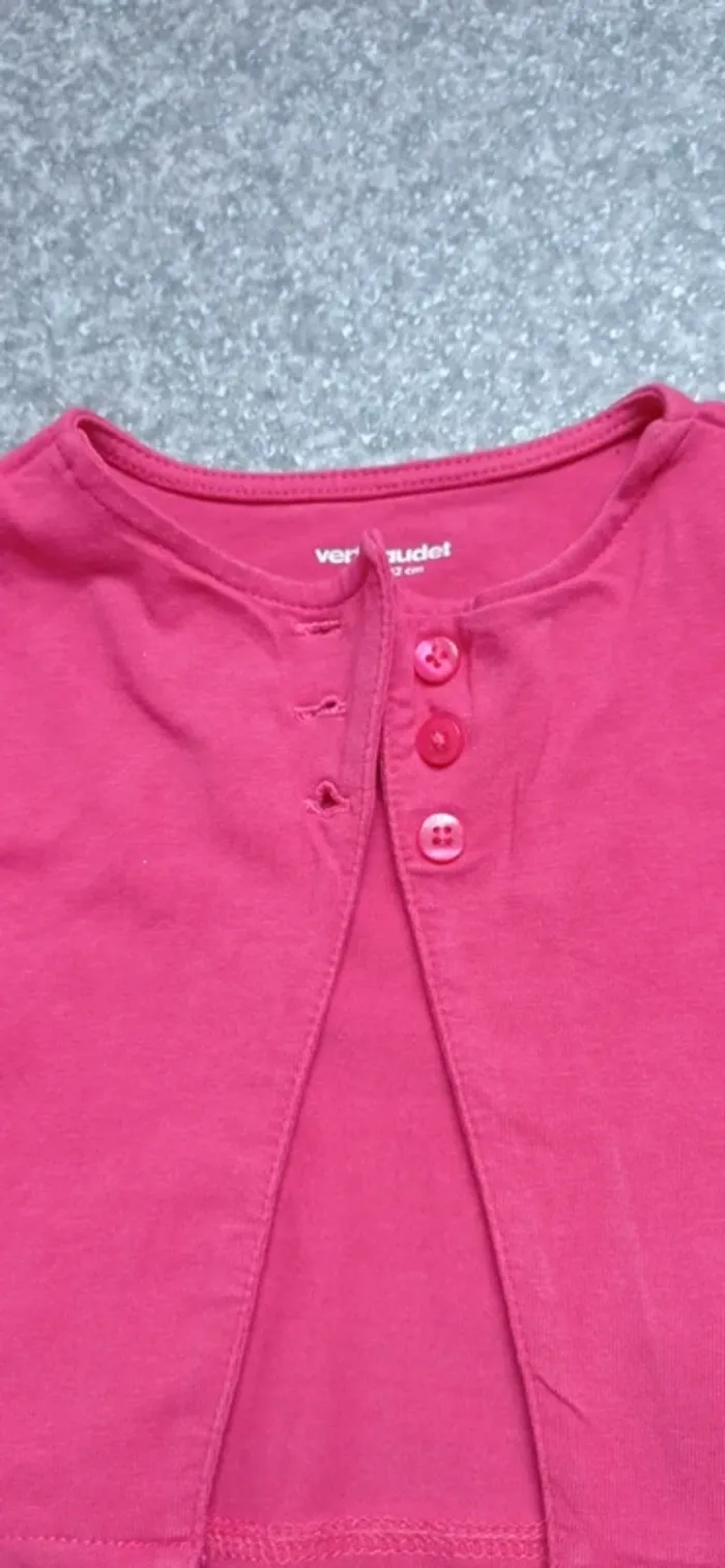 Vertbaudet boléro rose taille 4 ans très bon état - photo numéro 5