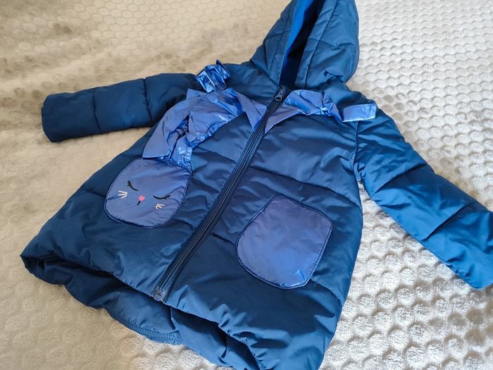 Manteau bleu lapin 2 ans Catimini - photo numéro 2