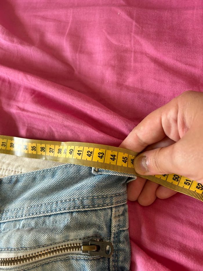 Pantacourt en jean short taille 40 clockhouse - photo numéro 7