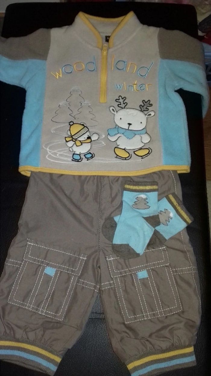 Ensemble chaud  hiver 6 mois 3 pièces