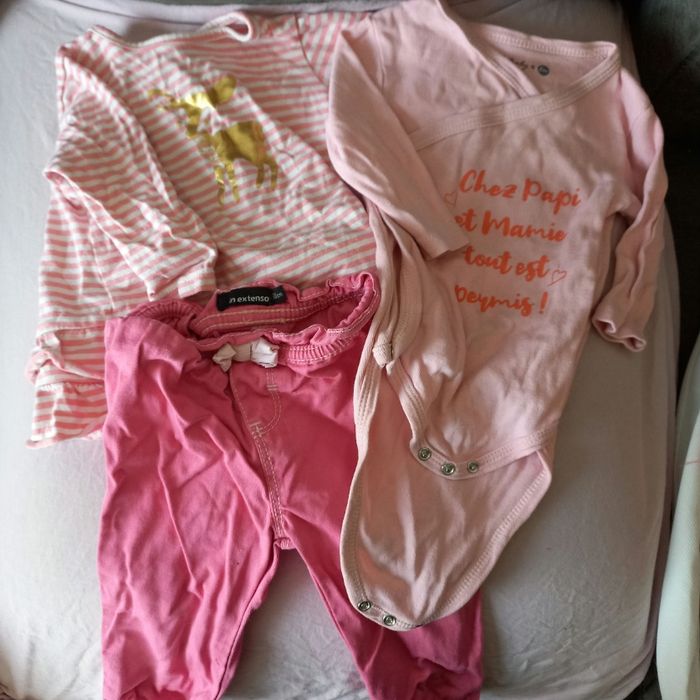 Ensemble 3 pièces 6 mois fille