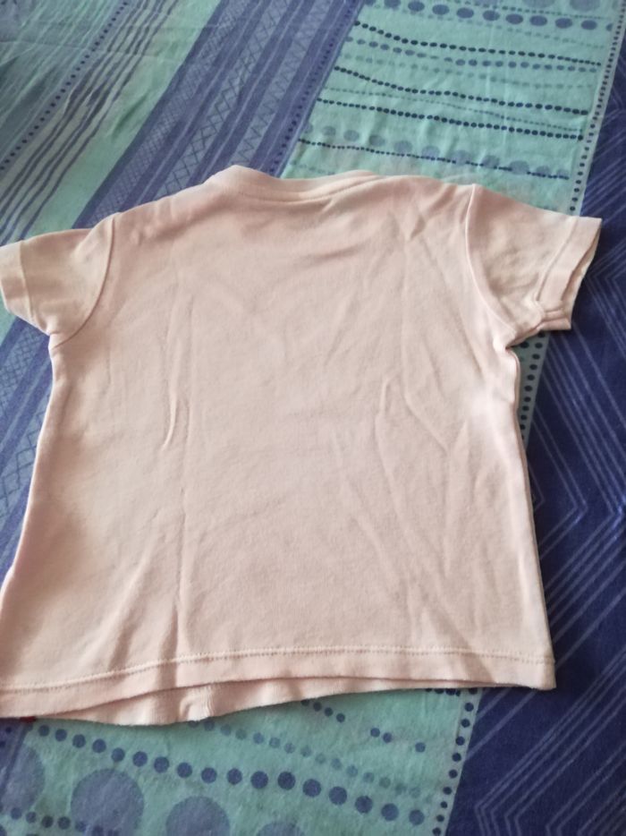 Tee-shirt manches courtes fille 12 mois LEV'IS - photo numéro 2