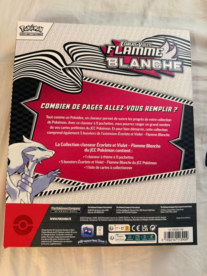 Pokémon – Collection Classeur Écarlate et Violet : Flamme Blanche scellé et complet - photo numéro 3
