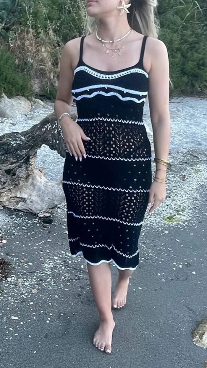 Robe de plage en crochet macramé - photo numéro 2