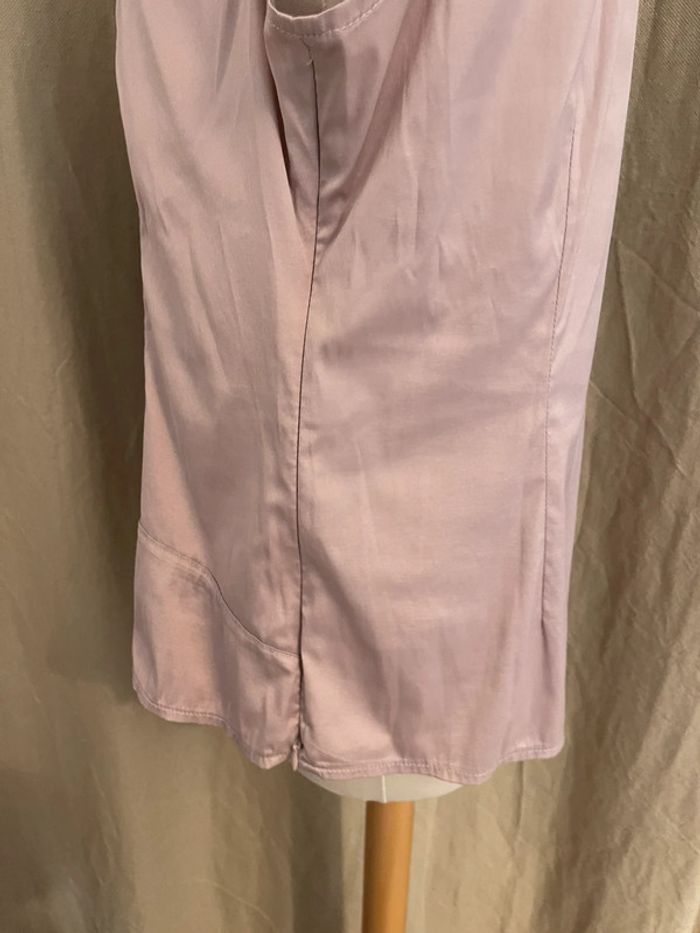 Haut blouse léger mauve - Christelle Laure - T. 44 - photo numéro 5